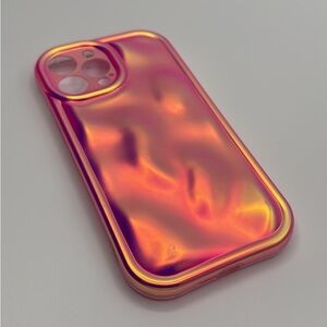 Apple iPhone 13 Pro Max Iridescent Orange-Pink Phone Case